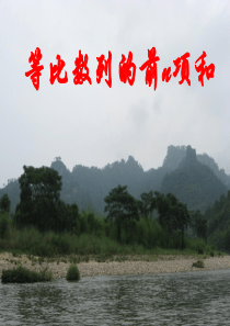 《等比数列的前n项和》优质课比赛一等奖PPT课件