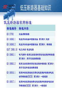 低压断路器-基础篇