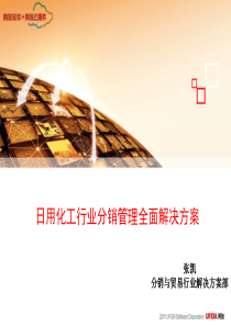 1-5用友日用化工行业分销管理解决方案XXXX-3-18