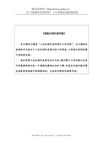 深度分销代表手册（DOC29页）