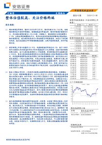 可转债报告-整体估值较高、关注价格两端