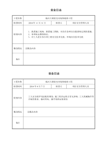 工程安全日志