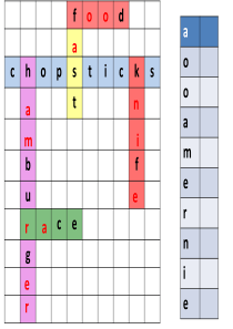 英语单词填字游戏