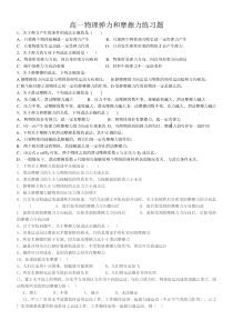 高一物理弹力和摩擦力练习题[1]