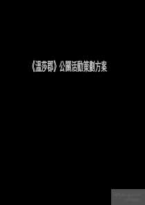 公关活动方案
