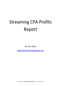 利用流媒体做CPA