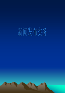 各种新闻发言人