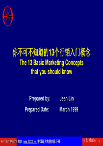 奥美广告_你不可不知道的13个行销基本概念(ppt 15)