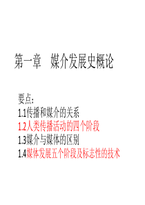 媒介发展史概论