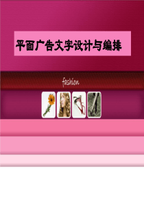 平面广告文字的编排设计（PPT64页)