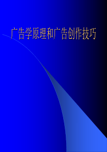 广告学原理和广告创作技巧