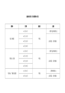康泰佳苑六月份媒体计划