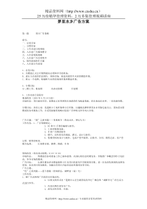 梦里水乡广告方案