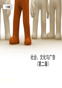 社会、文化与广告(第二章)