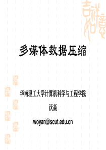 第一章多媒体数据压缩简介