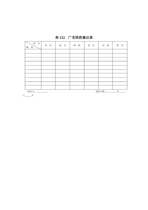 表122__广告投放建议表