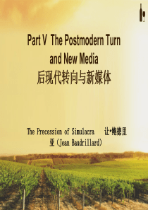 鲍德里亚学术思想_后现代与媒介转向The_postmodern_tur