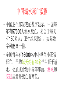 防溺水主题班会PPT