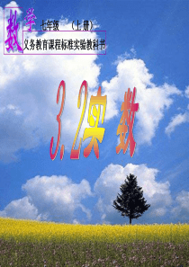 浙教版七上数学课件：3.2实数