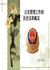 【整理】公安机关历史发展概况