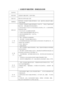出院指导与随访管理持续改进表