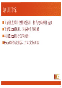 快捷键Excel使用和图表培训ppt课件