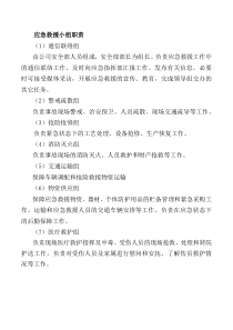 应急救援小组职责