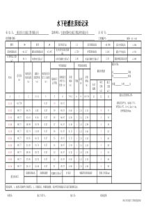水下砼灌注原始记录(免算表)公式表