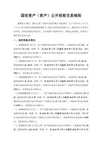 国有资产(资产)公开招租交易规则