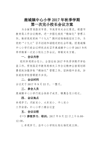 会议方案
