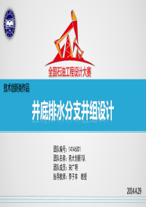 石油工程设计大赛--技术创新类