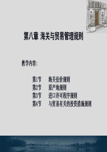 《世界贸易组织规则》教学课件第8章