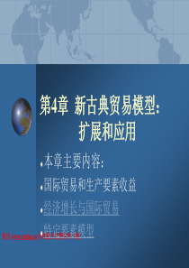 新古典贸易模型--扩展和应用（PPT 80页）