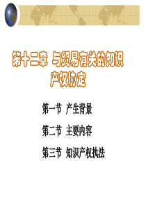 第十二章《与贸易有关的知识产权协定》-PowerPoin