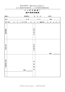 客户反馈信息处理表
