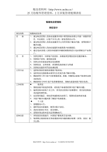 客服部-电话受理岗位说明书