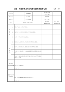 087 隧道、坑道徘水分项工程检验批质量验收记录 TJ4-1-43