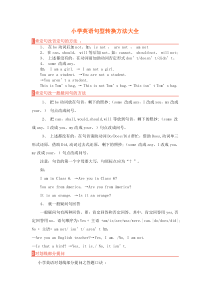 小学英语句型转换方法大全