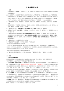 广播电视学概论复习提纲