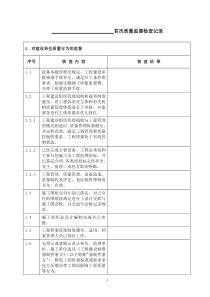 1火力发电工程首次质量监督检查记录