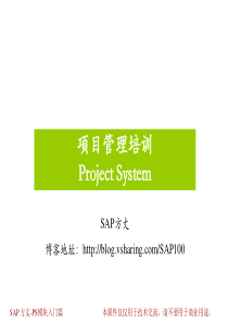 SAP方丈-PS培训-入门