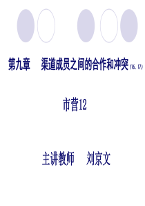 1617渠道成员之间的合作与冲突