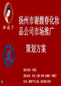 扬州市谢馥春化妆品公司市场推广策划方案111