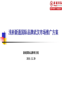 新通国际品牌战略武汉市场推广方案