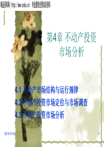 《不动产投资分析》第4章：不动产投资市场分析