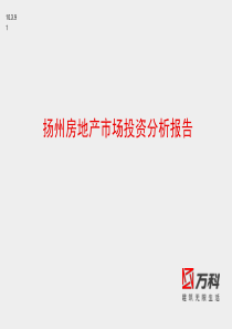 万科X年扬州房地产市场投资分析报告