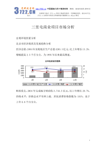 三里屯商业项目市场分析（DOC75页）
