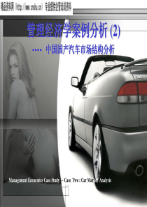 中国国产汽车市场结构分析PPT