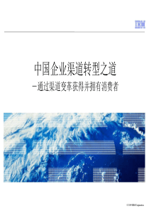 高层培训4-中国企业渠道转型之道