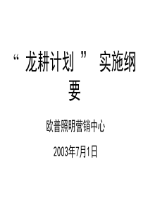 龙耕计划-照明渠道建设